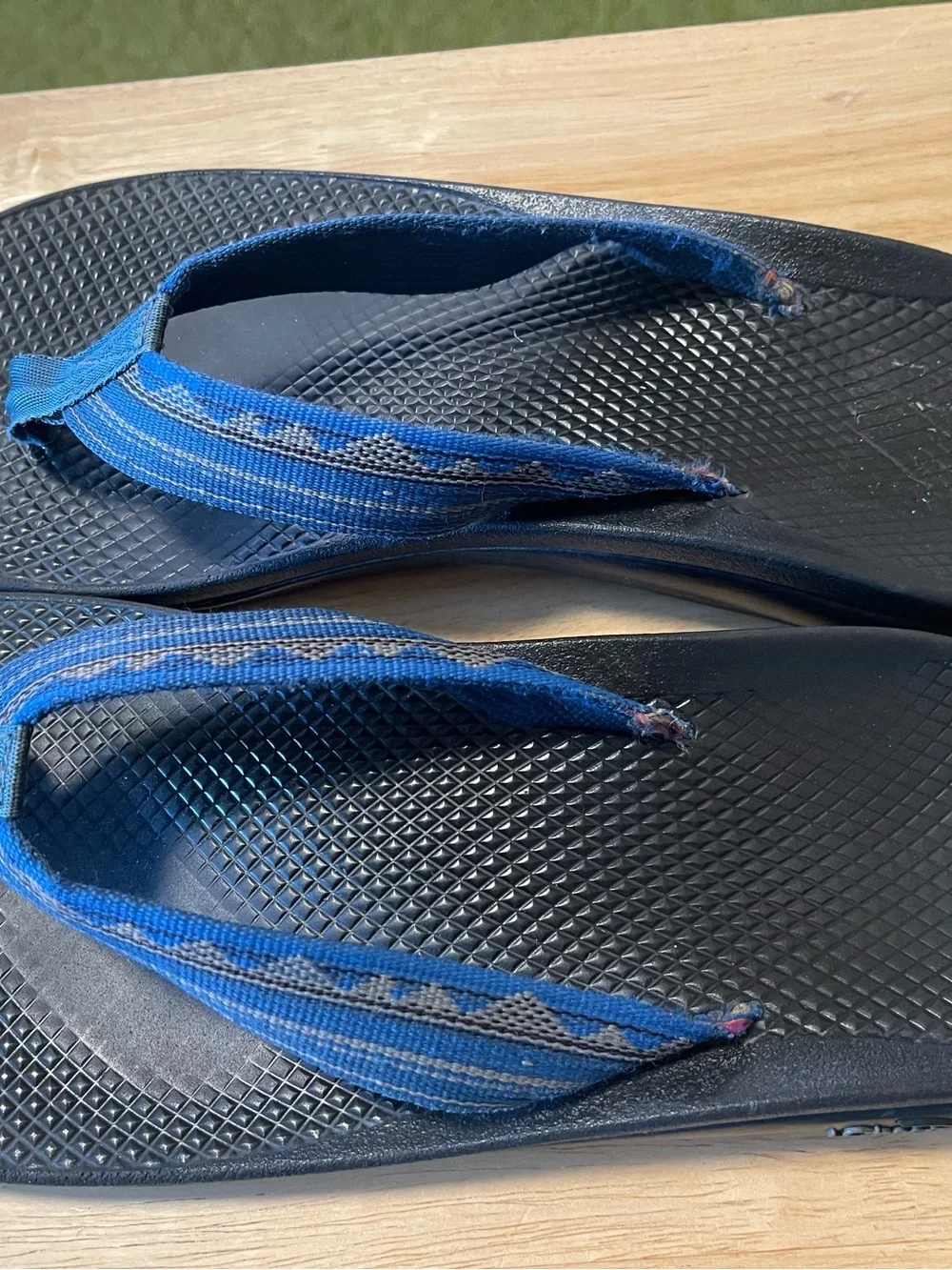 Chaco Flip EcoTread Men's 9M Blue Textile Outdoor Sandals Lightweight